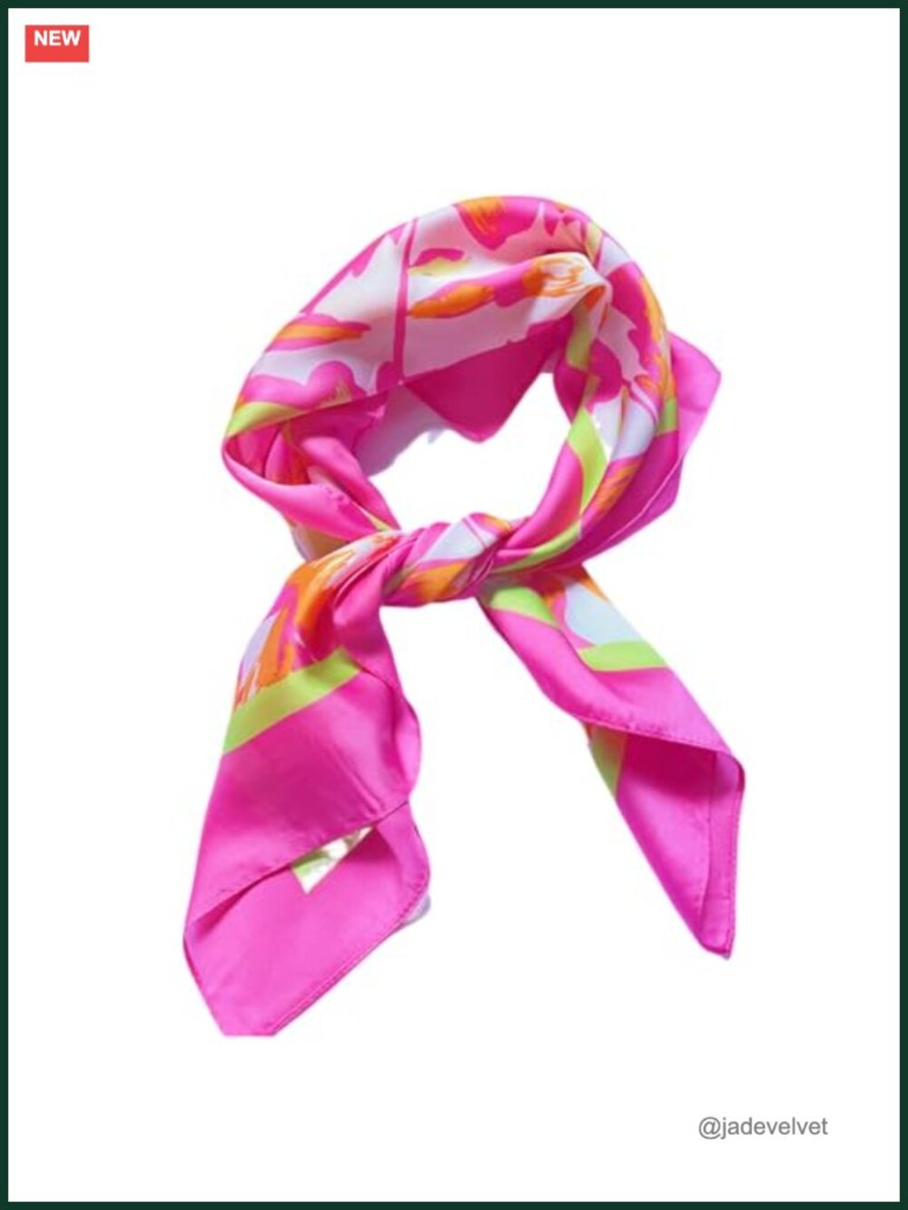Satin Square Scarf Wrap for Women, Hair Bandana Head Scarf